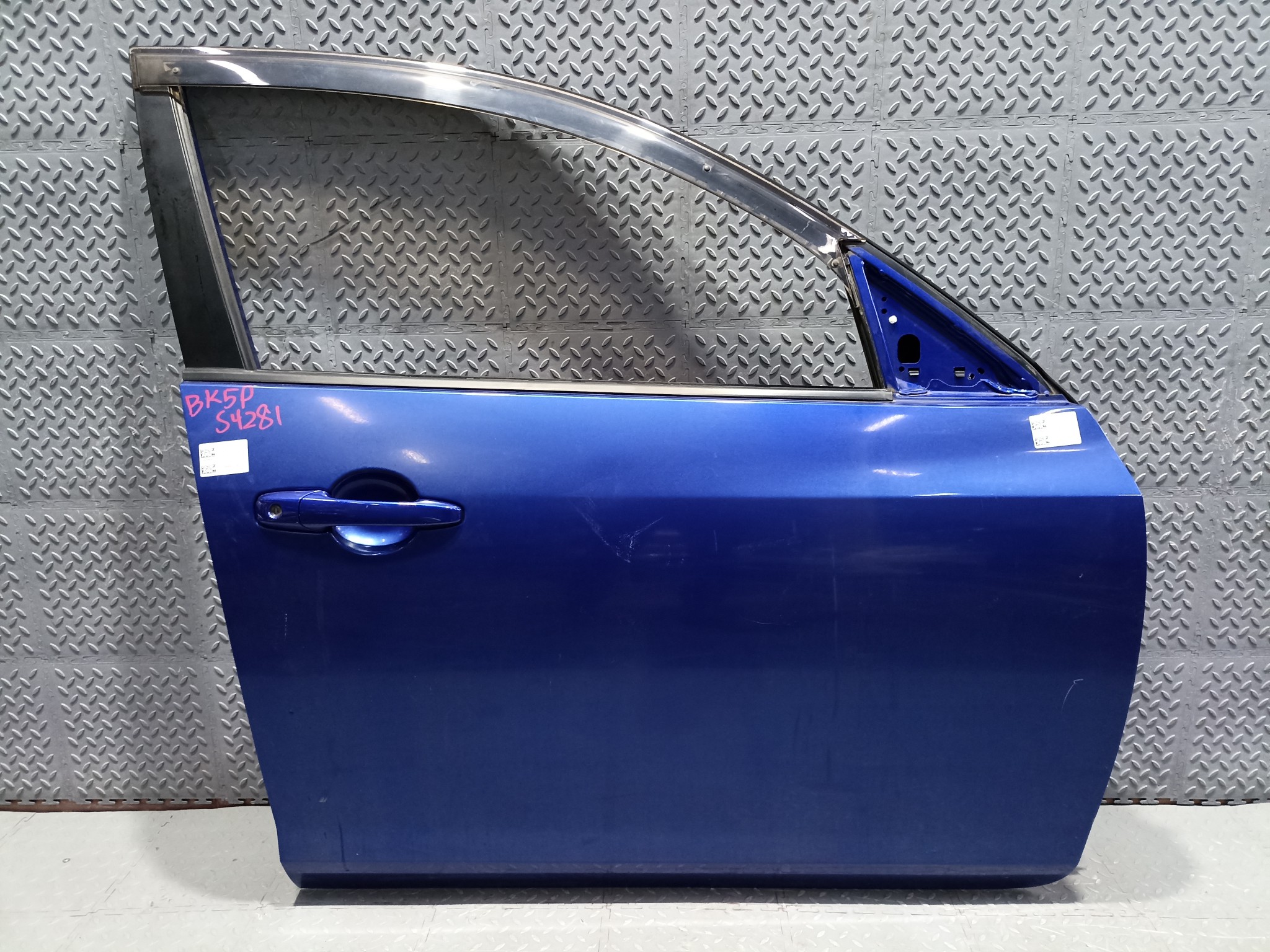 ДВЕРЬ MAZDA AXELA MAZDA3 BPYK5802XA ПЕРЕДНЯЯ ПРАВАЯ  синий, 34J S4281