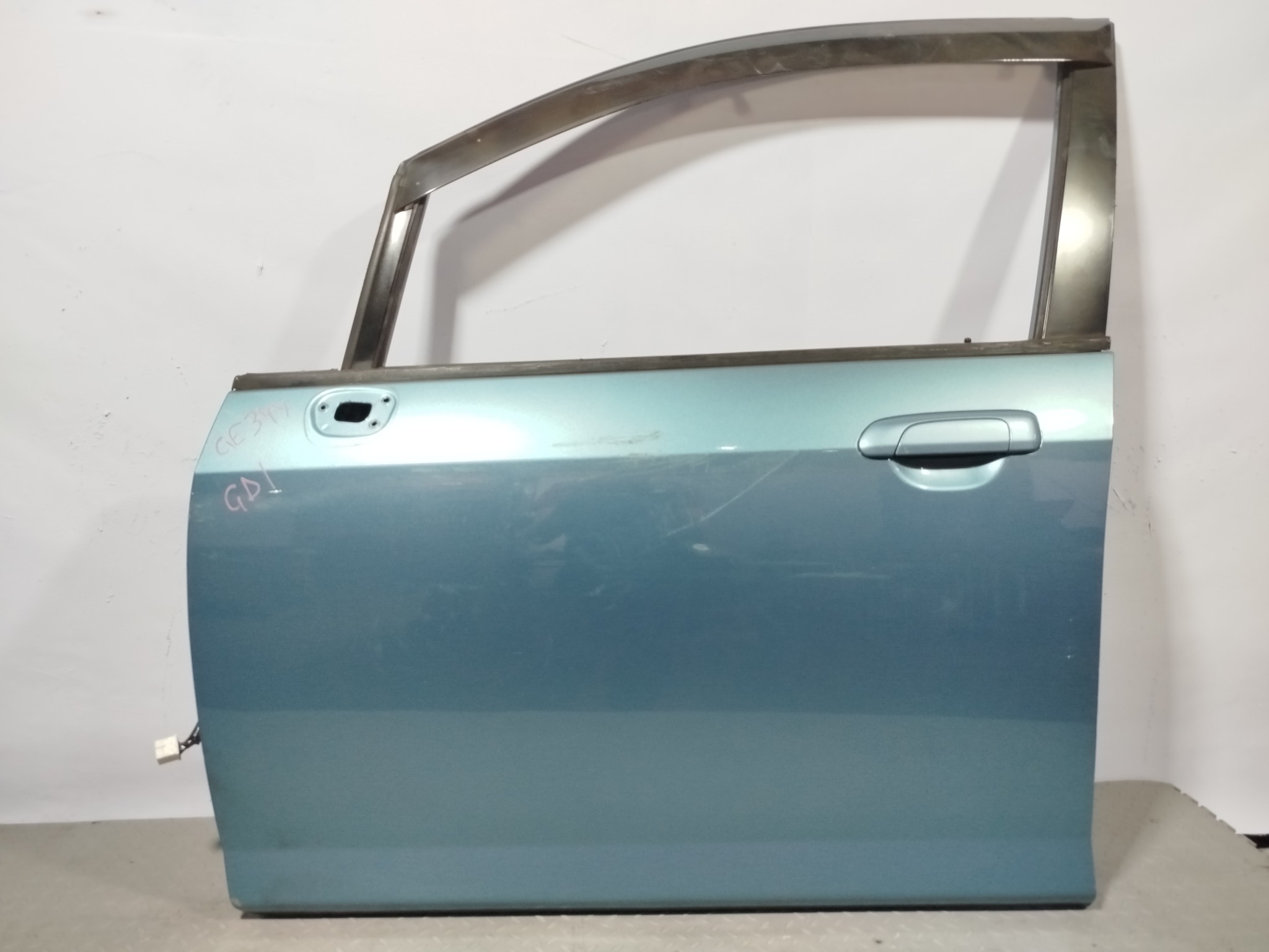 ДВЕРЬ HONDA FIT JAZZ 67050SAA010ZZ ПЕРЕДНЯЯ ЛЕВАЯ  голубой, B531M GE344