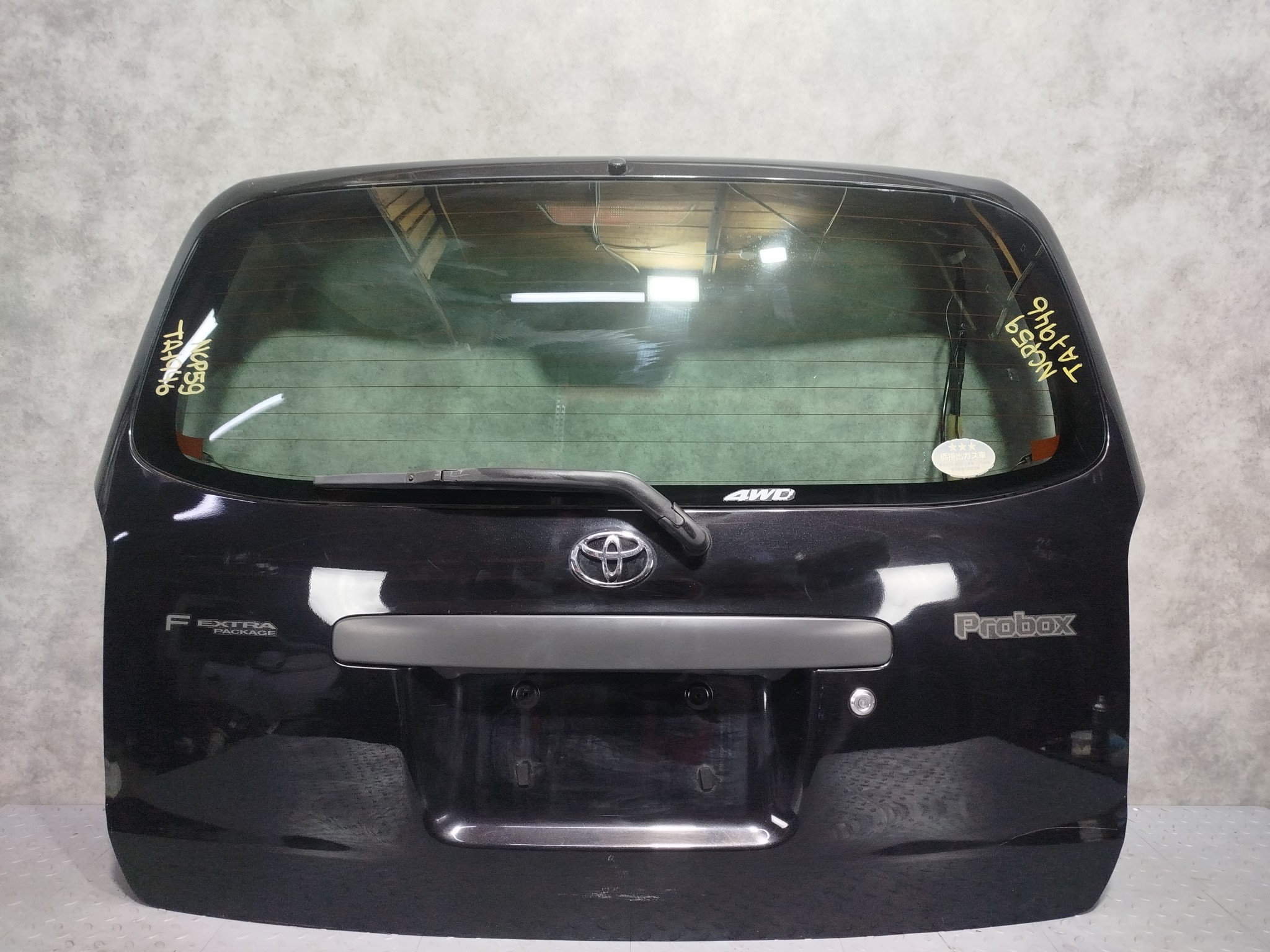 ДВЕРЬ ЗАДНЯЯ TOYOTA PROBOX SUCCEED 6700552441 черный, 209 TA1946
