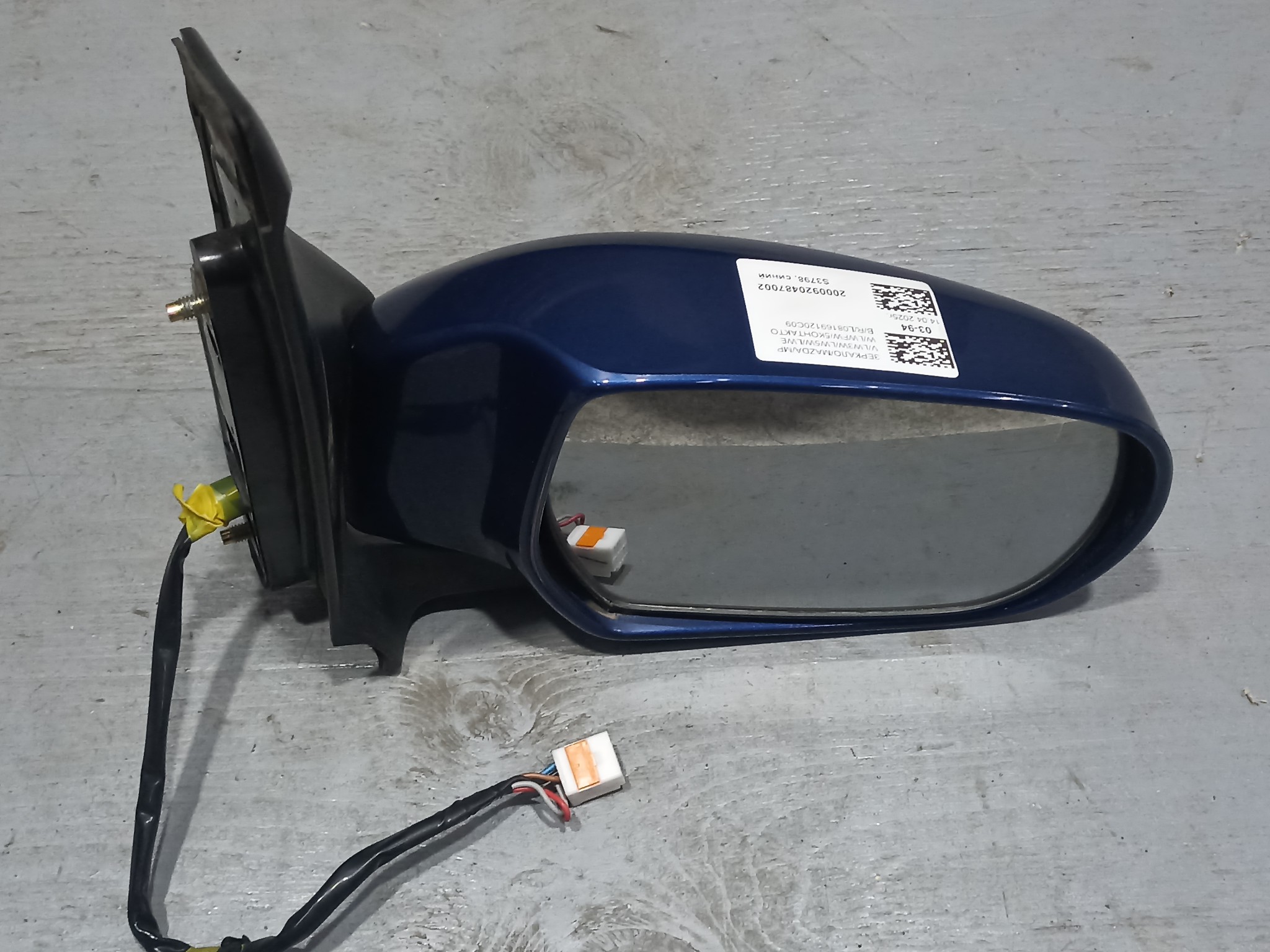 ЗЕРКАЛО MAZDA MPV ПРАВОЕ L08169120C09  синий, 20P S3798