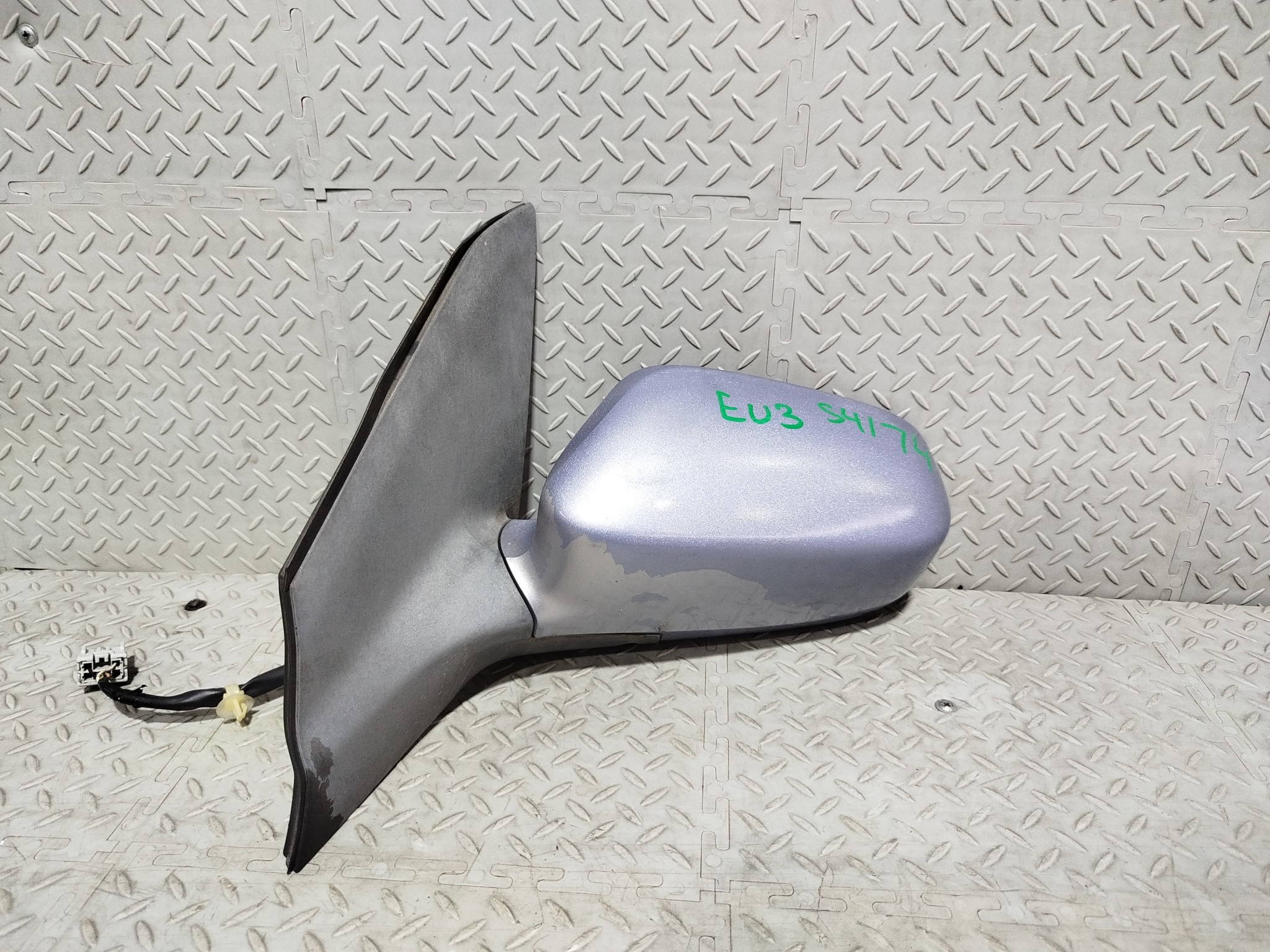 ЗЕРКАЛО HONDA CIVIC ЛЕВОЕ 76260S6AJ21  голубой, PB77MX S4174