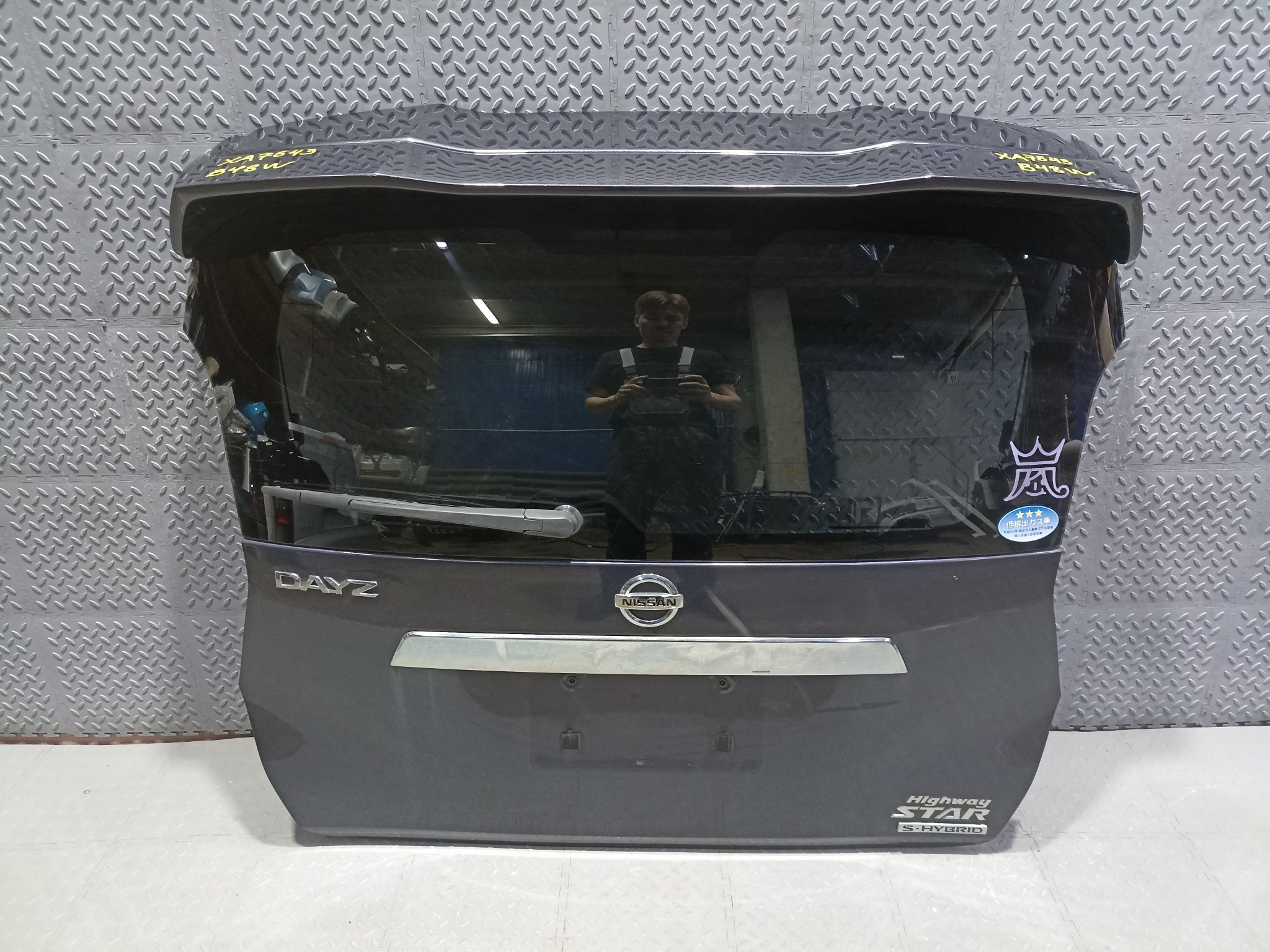 ДВЕРЬ ЗАДНЯЯ NISSAN MITSUBISHI DAYZ EK WAGON 901007MA1J фиолетовый, V09 XA7543