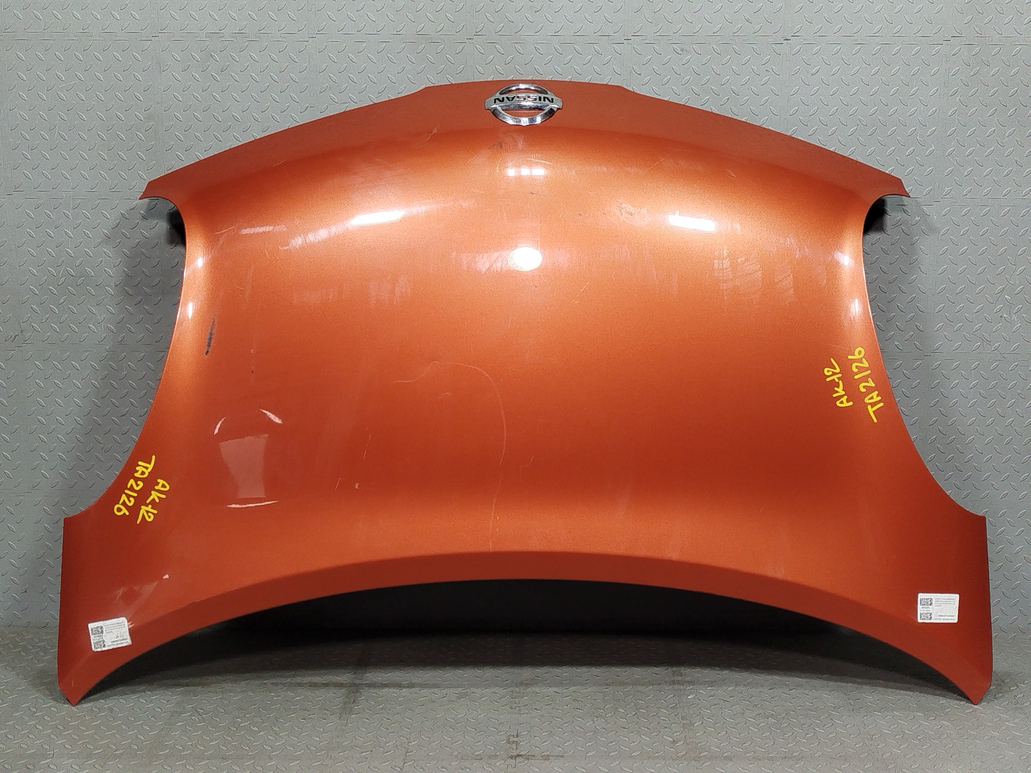 КАПОТ NISSAN MARCH MICRA F5100AX0MM оранжевый, A11 TA2126