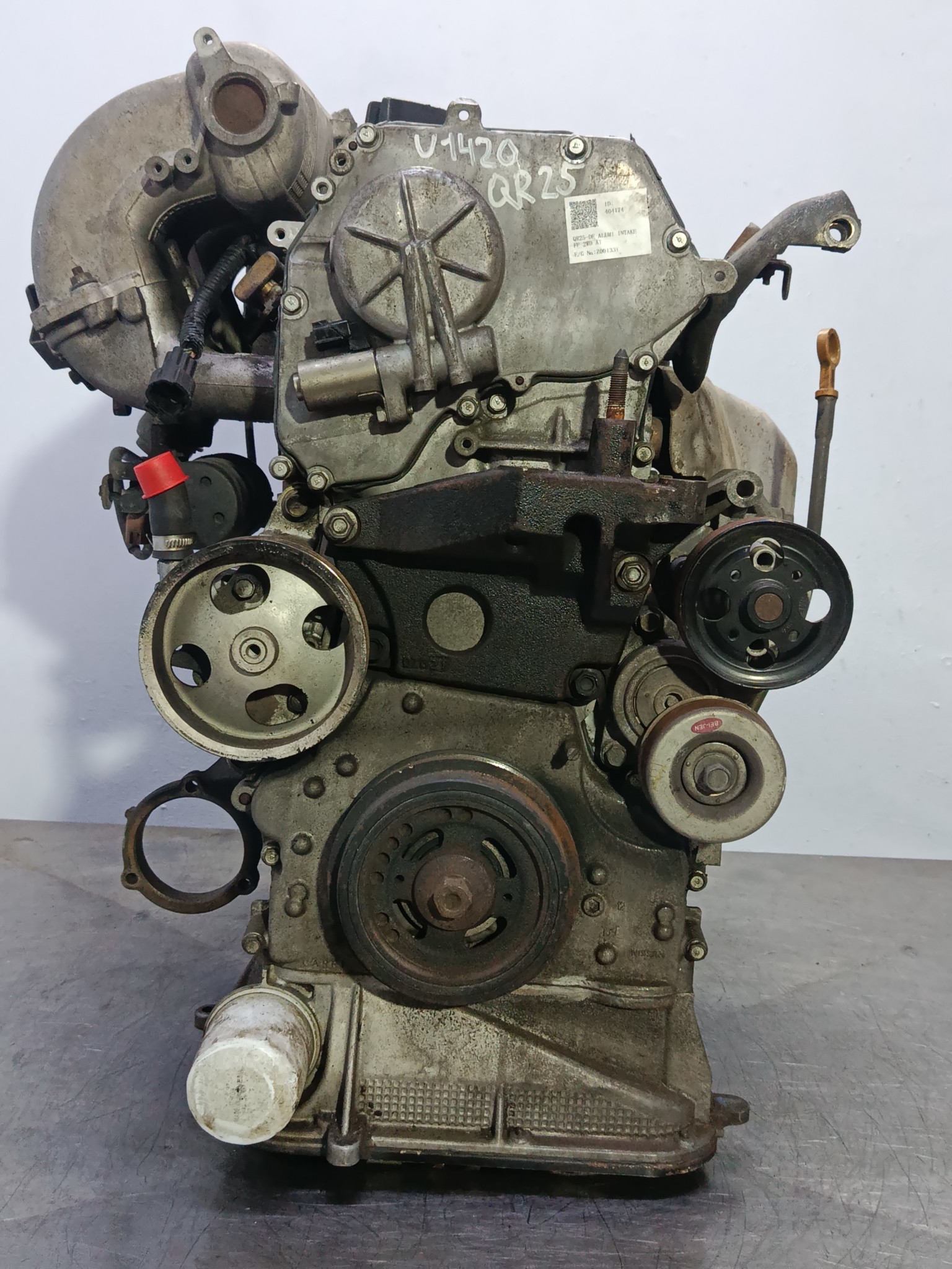 ДВИГАТЕЛЬ QR25-DE NISSAN 10102CN0A0 U1420-Z00133Y